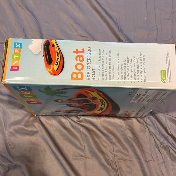 This is a big inflatable boat for kid that fits two comfortably. - Picture 3 of 3